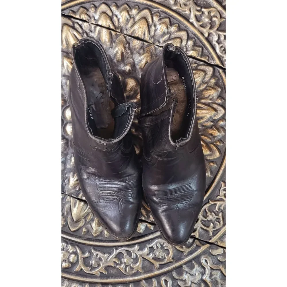 Mens Cowboy ankle boots 10.5 - Picture 5 of 8